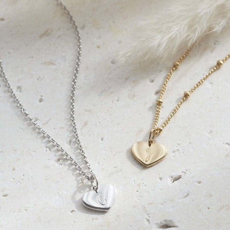 Personalised Heart Pendant Silver